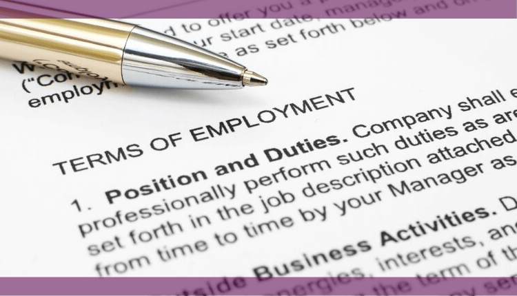 items to include in an employment contract