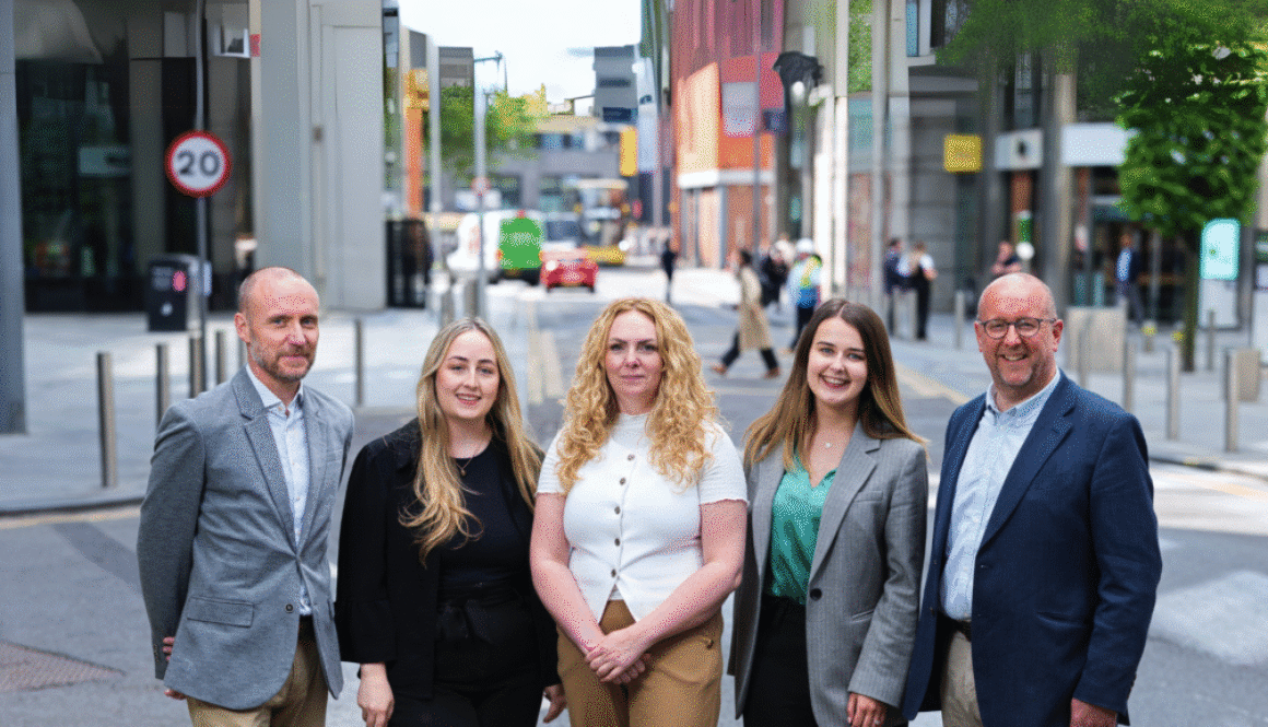 LR Alex Walsh, Bethany Coward, Karen Piontek, Jennifer Shaw, Andrew Farrell